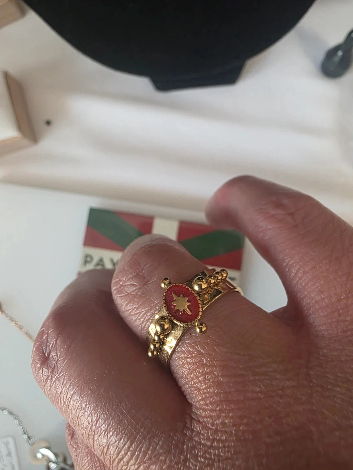 Mother's Day - pretty set in gold-tone steel and red – photo 6
